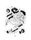 Engine/housing/wheels/belt cover