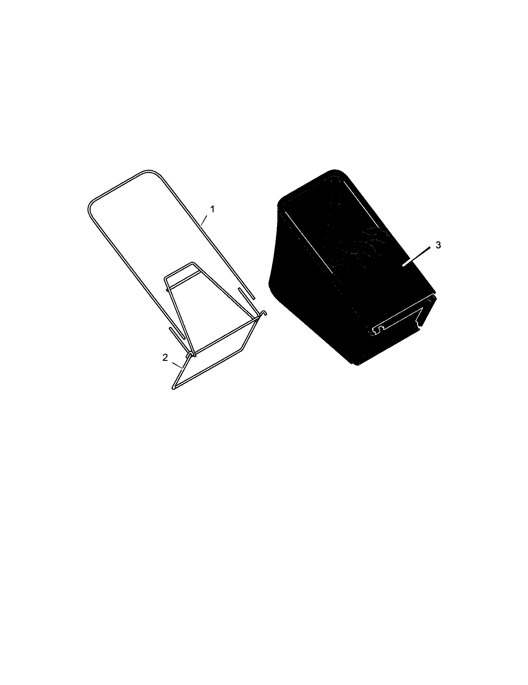 Bag and frame assembly