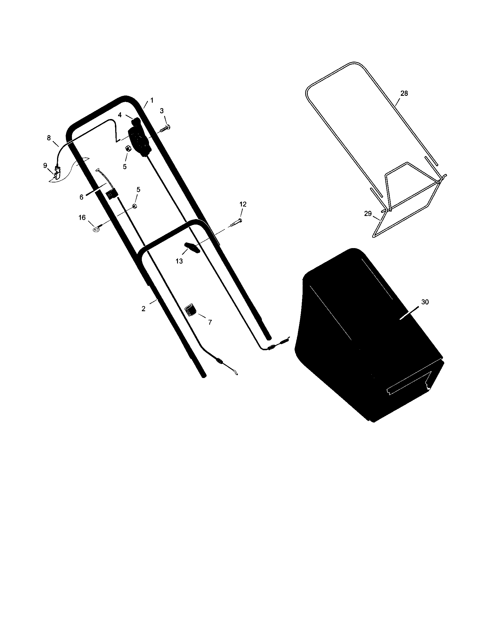 Handle/cables/bag