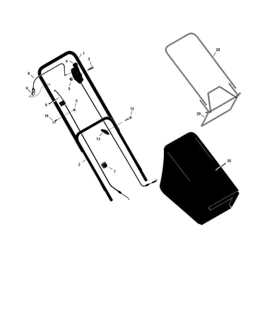 Handle/cables/bag
