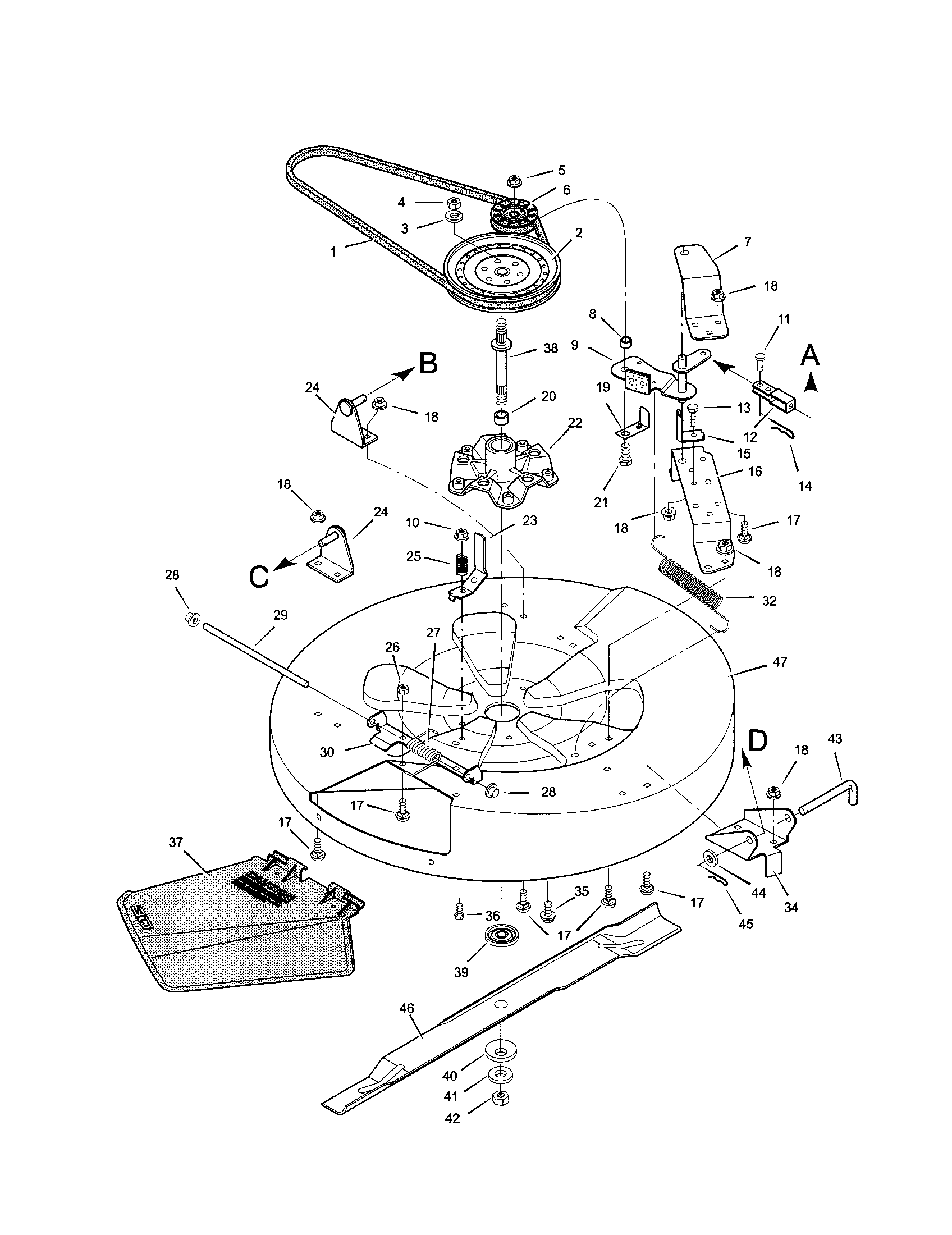 MOWER HOUSING