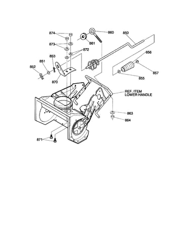Chute rod assembly