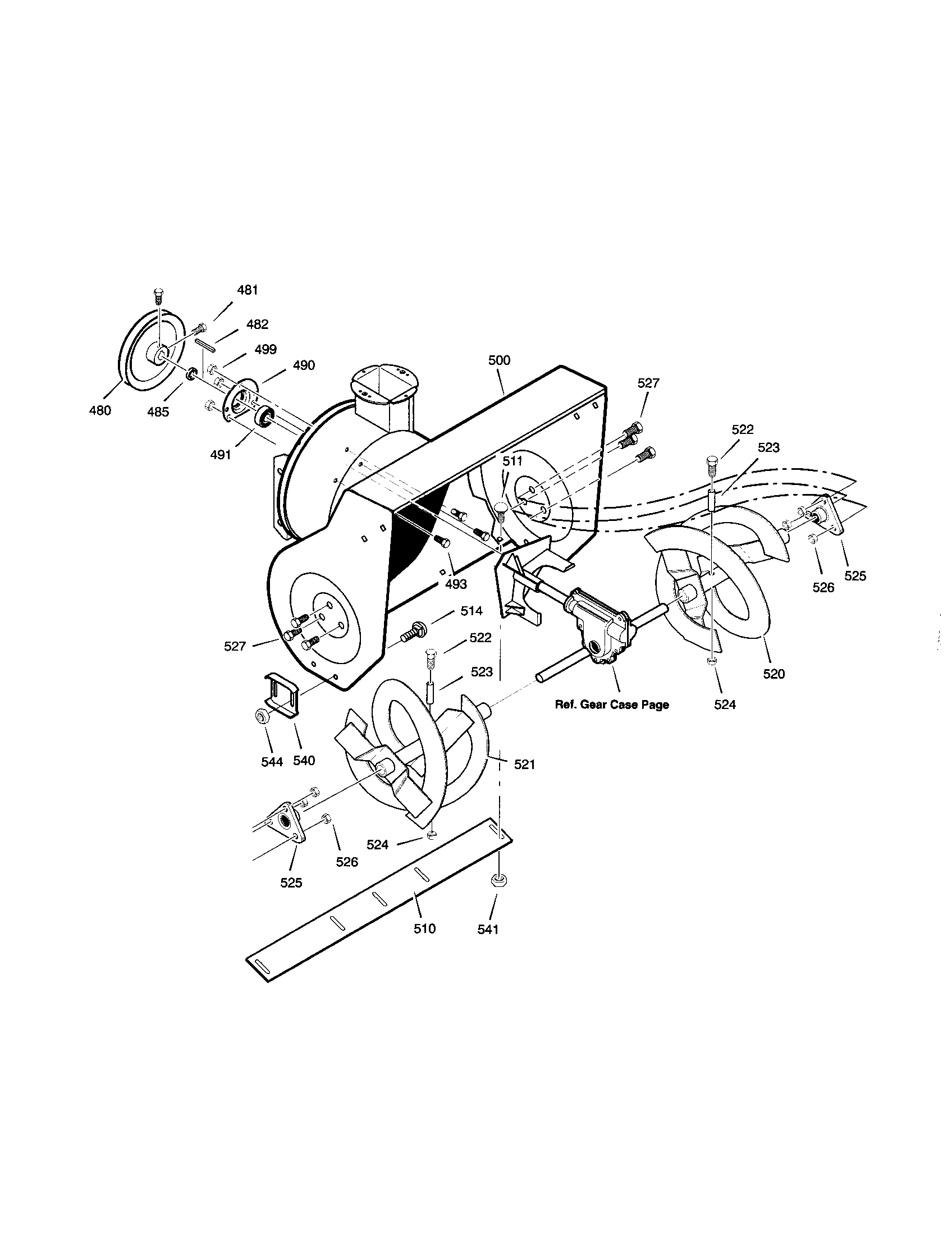 Auger housing
