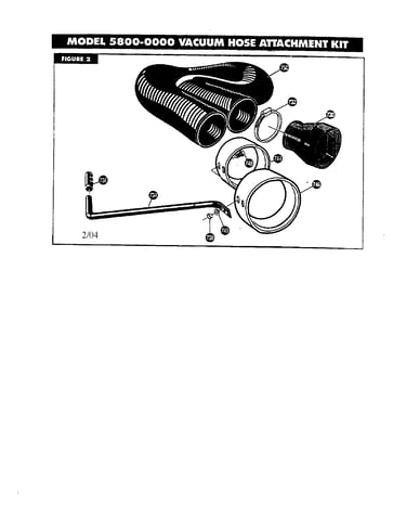 Vacuum hose attachment kit