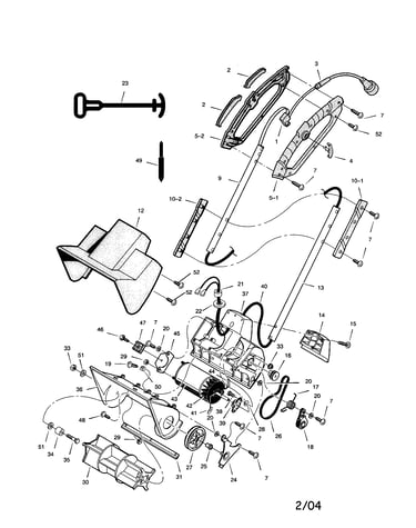 Handle/housing/motor/impeller