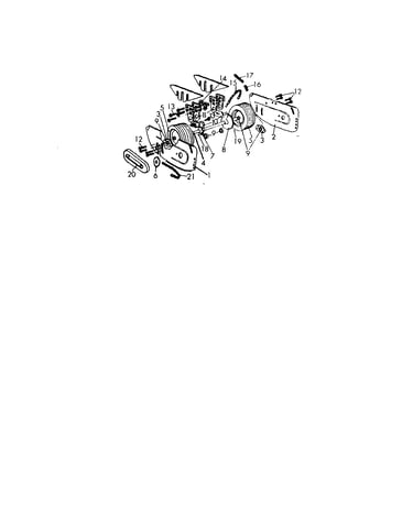 Rear axle/sideplates/sprocket