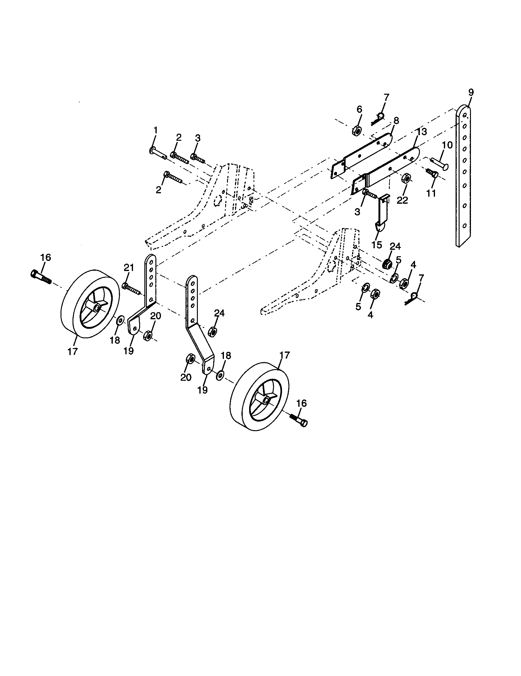 Wheel and depth stake