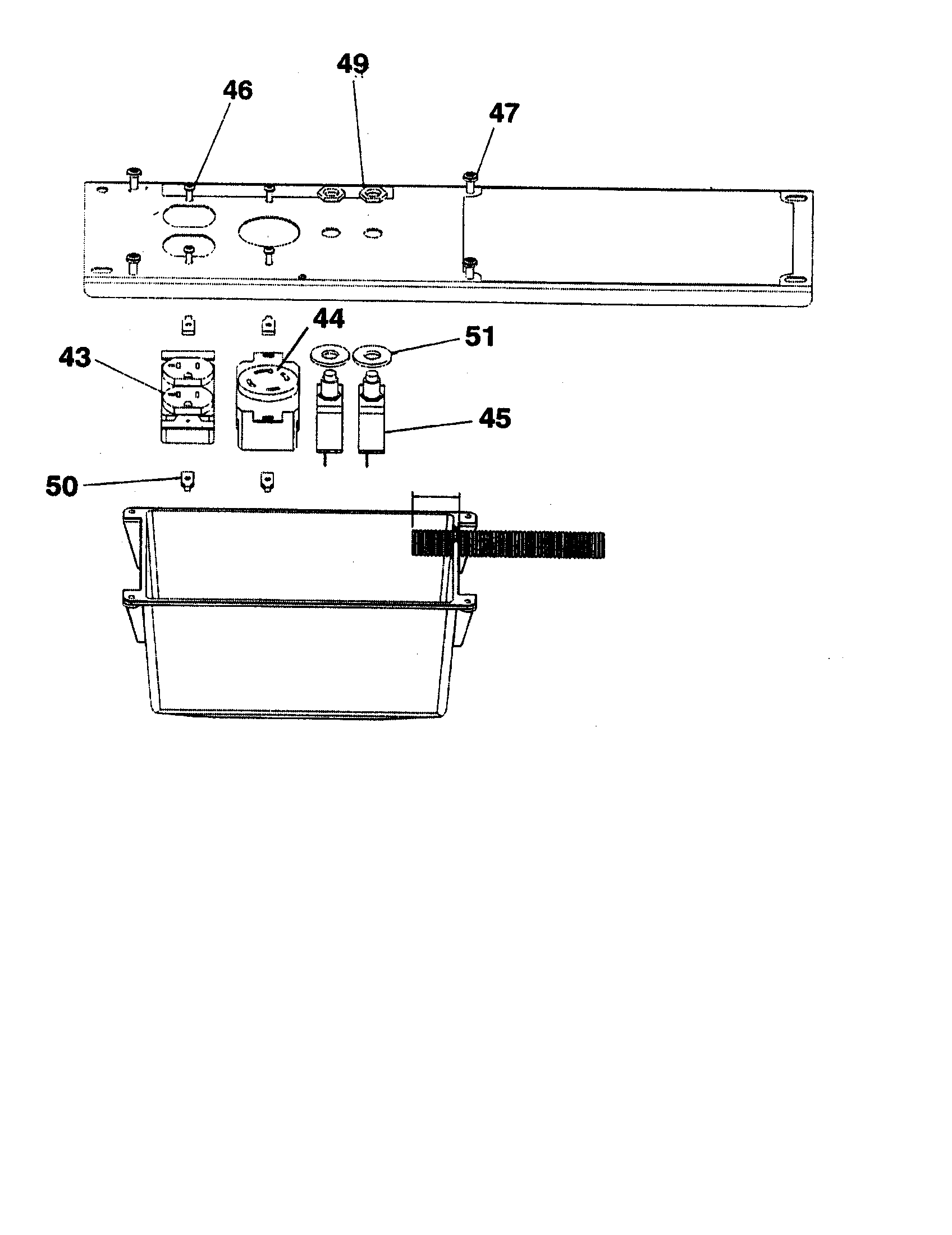 Duplex receptacle/twistlock