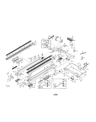 Walking belt/motor/bellypan