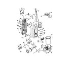 Kenmore 11634725302 dust compartment and motor diagram