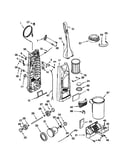 Dust compartment and motor