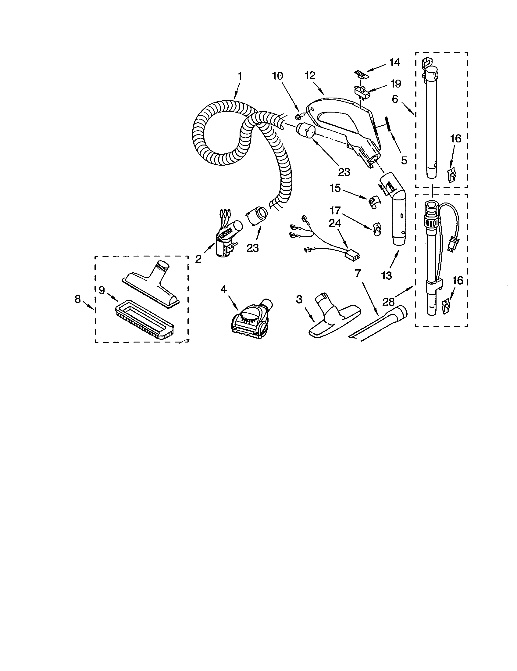 HOSE AND ATTACHMENTS