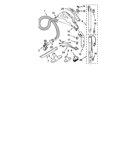 Hose and attachment