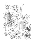Dust compartment and motor