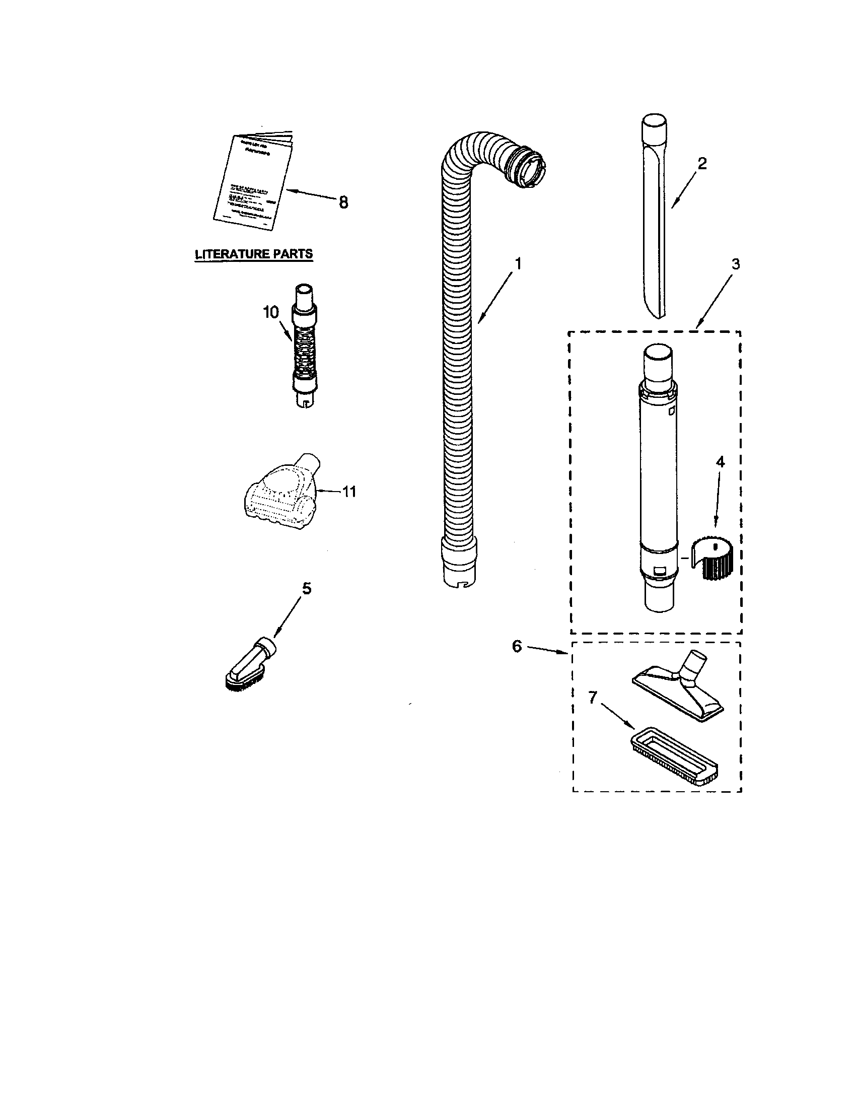 Hose and attachment