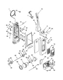 Dust compartment and motor