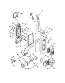 Dust compartment and motor