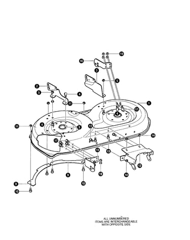 Blade housing/deck