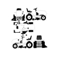 Yard King 50565X89 decal assembly diagram