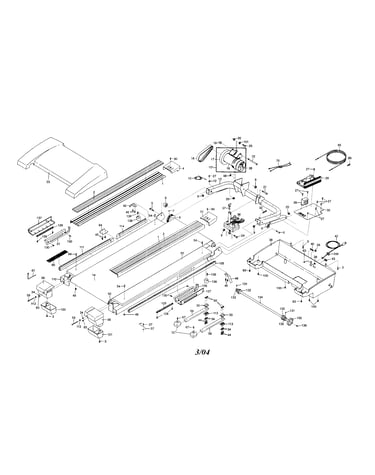 Walking belt/motor hood/motor
