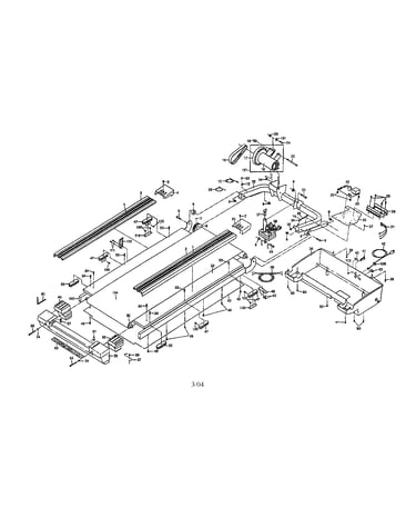 Walking belt/motor/belly pan
