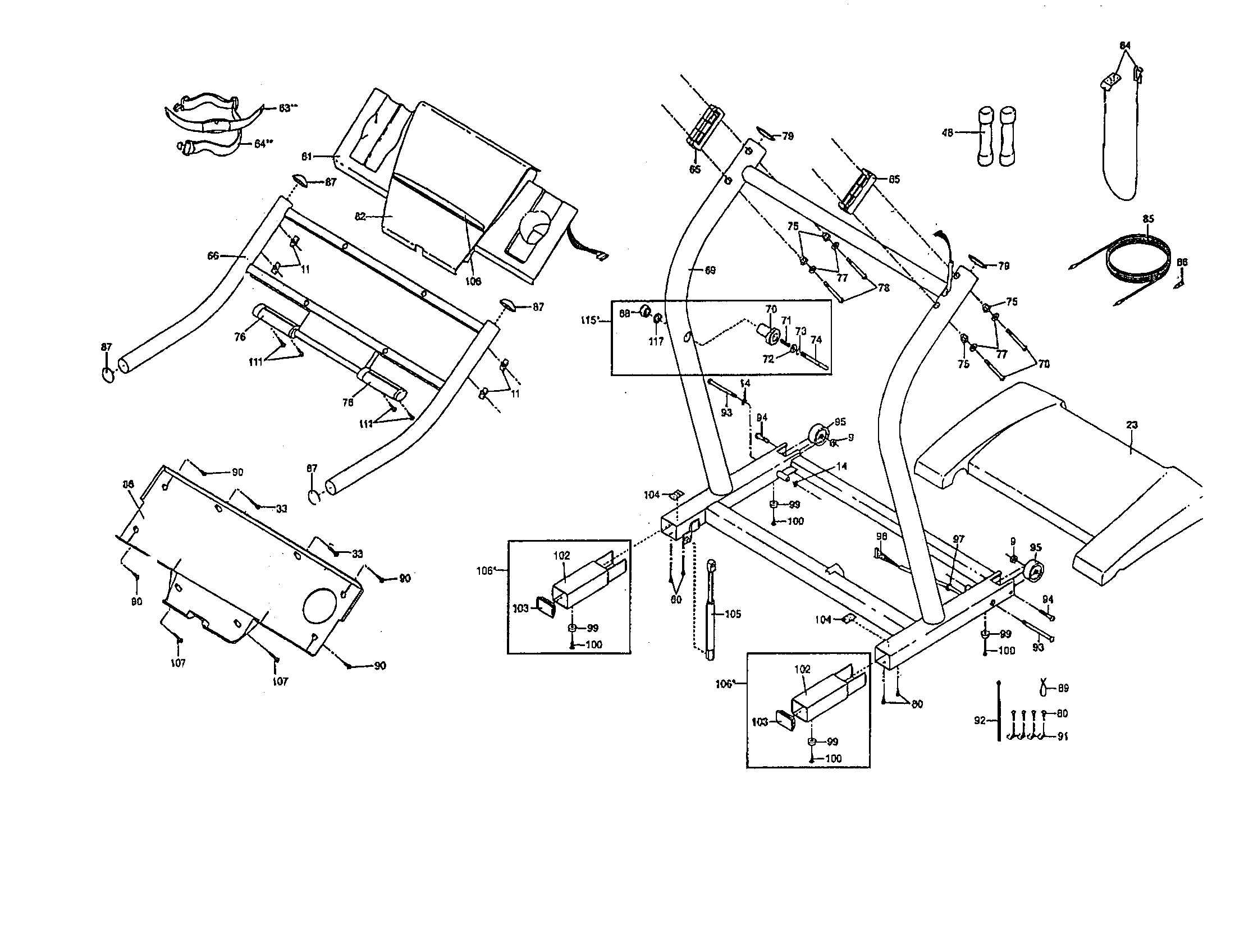 Consold/hood-motor/rails
