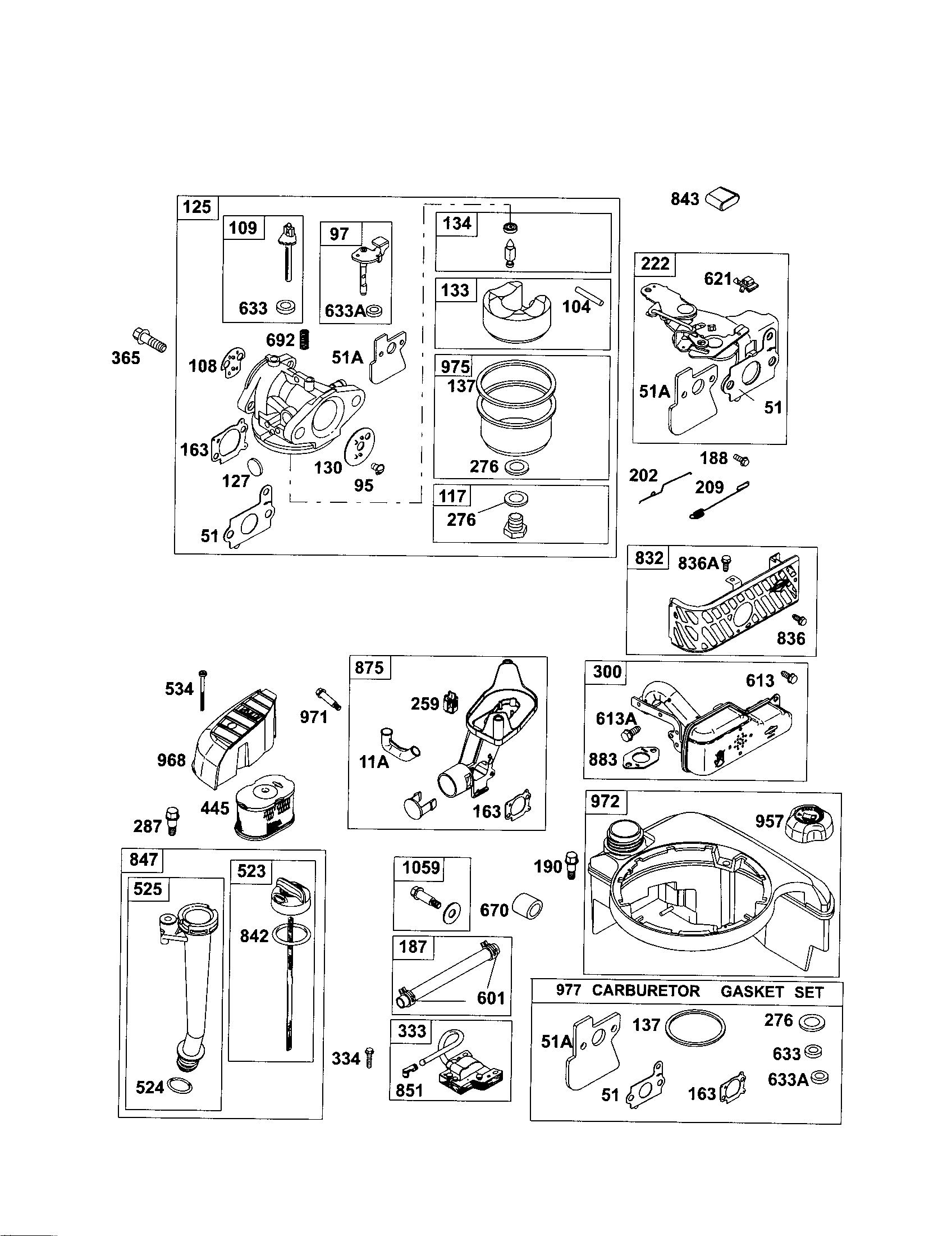 Carburetor/fuel tank
