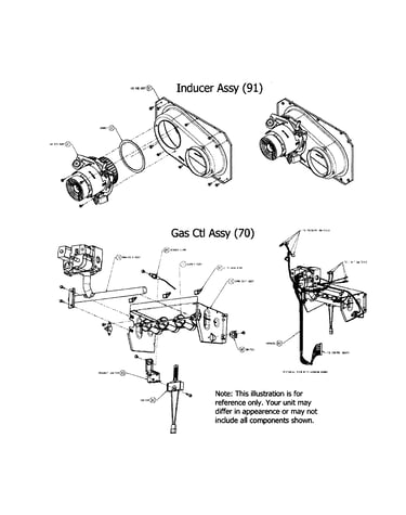 Inducer and gas control
