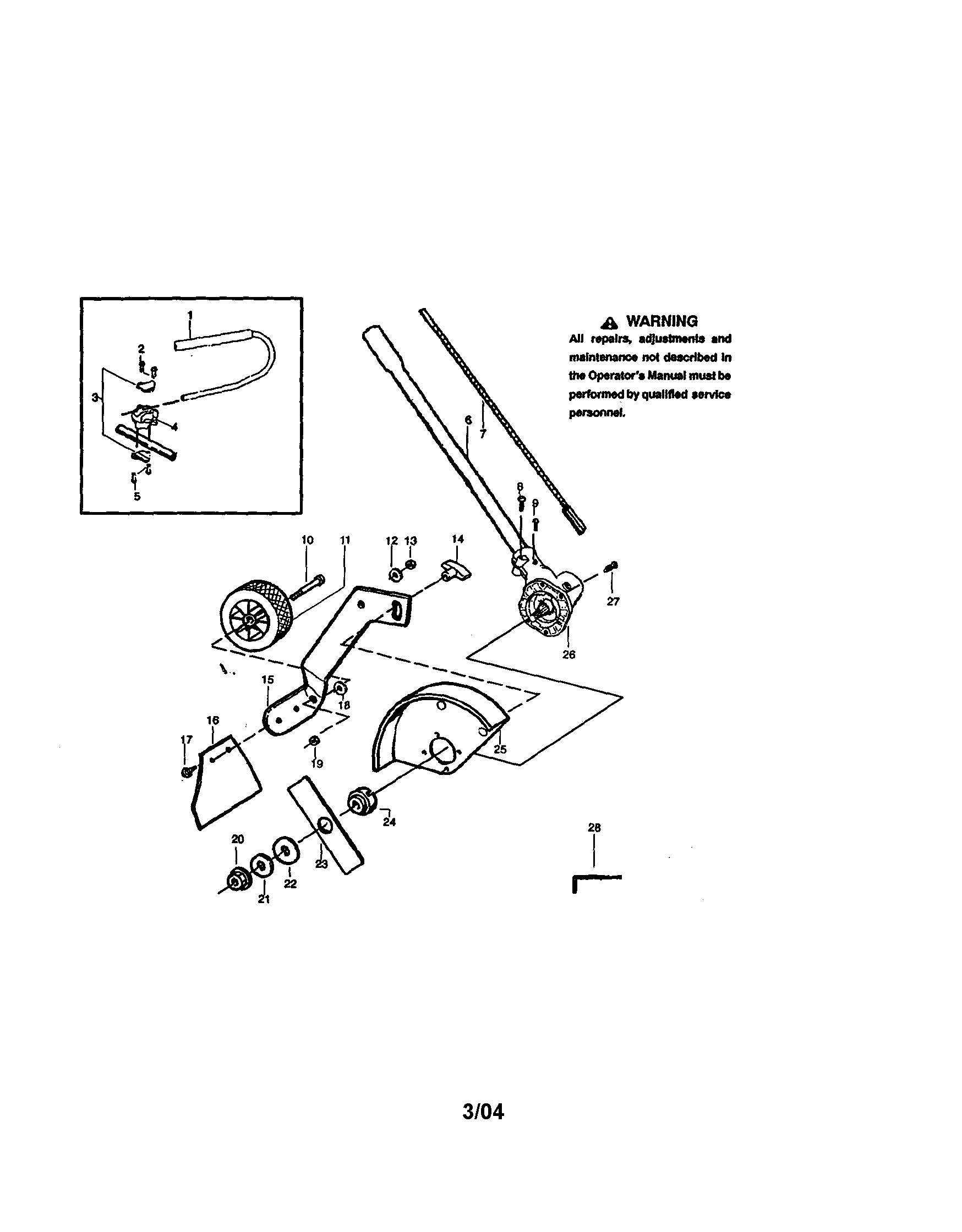 Convertible edger attachment