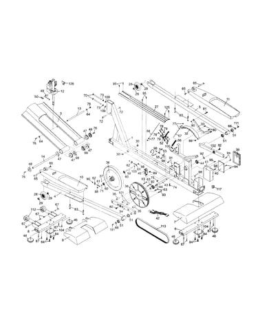 Pedals/upright covers/flywheel
