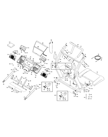 Console/handrails/motor hood