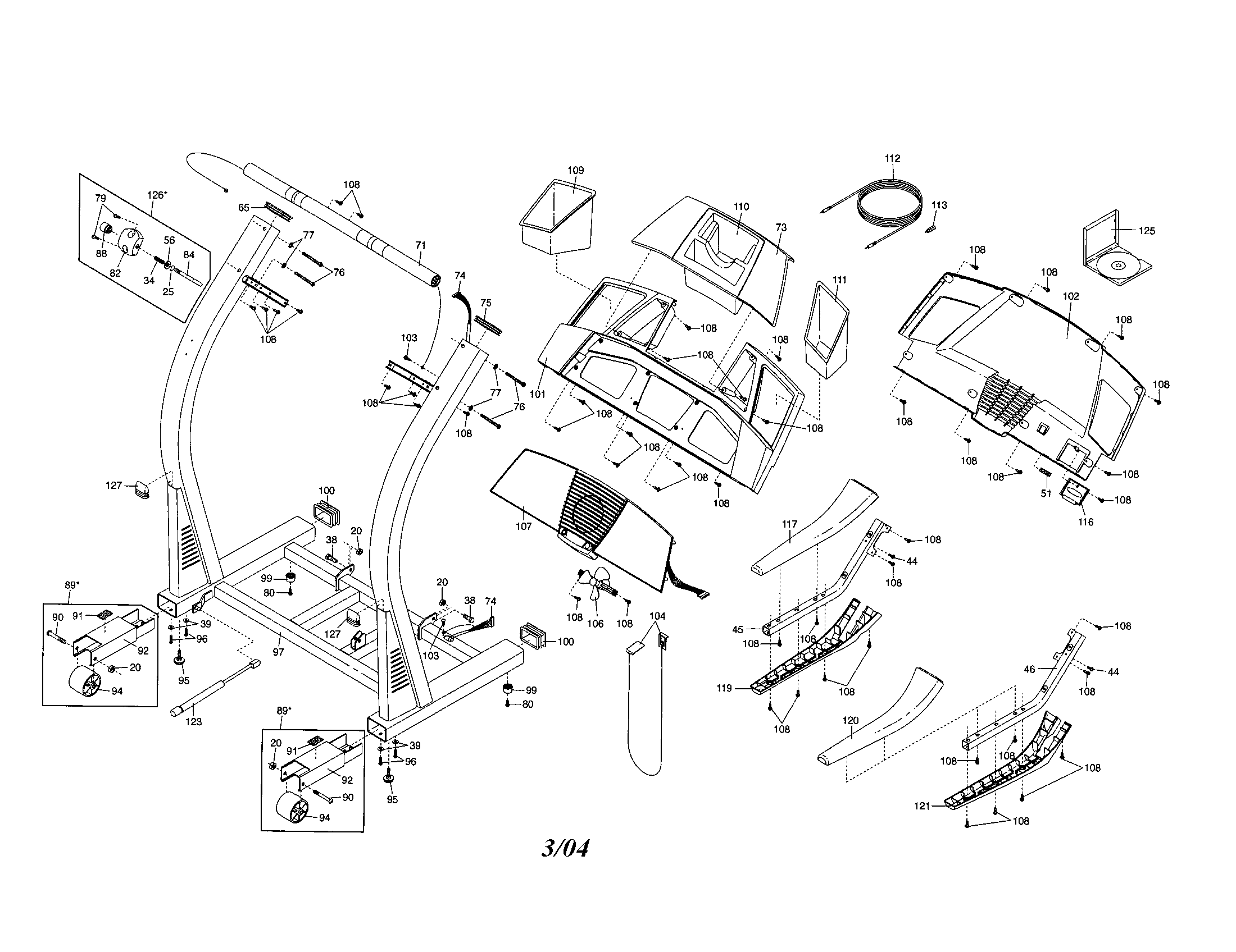 Handrails/console