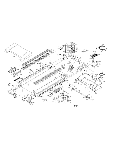 Walking belt/incline motor