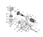 Ryobi AG451 motor housing/armature/gear case diagram