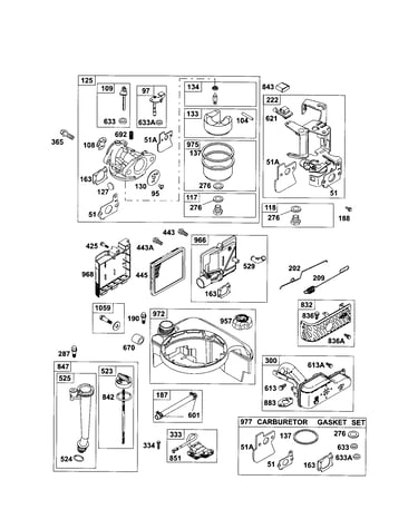 Carburetor/fuel tank