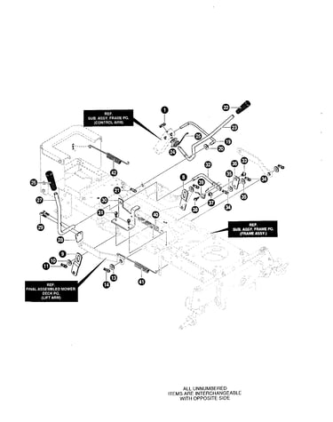 Mower suspension