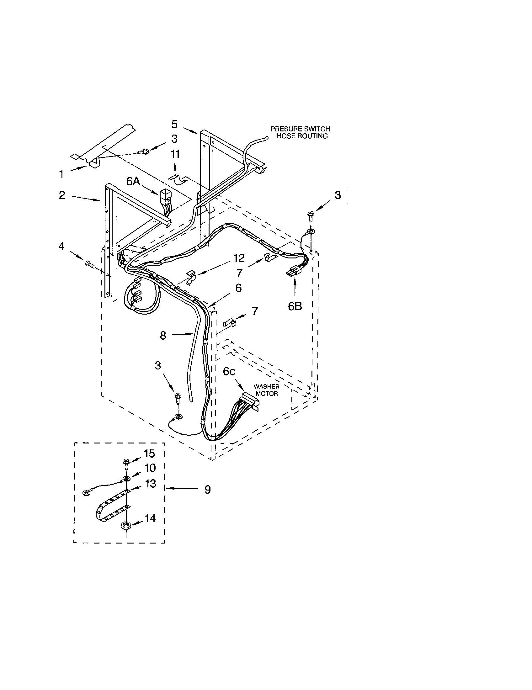 Dryer support and washer