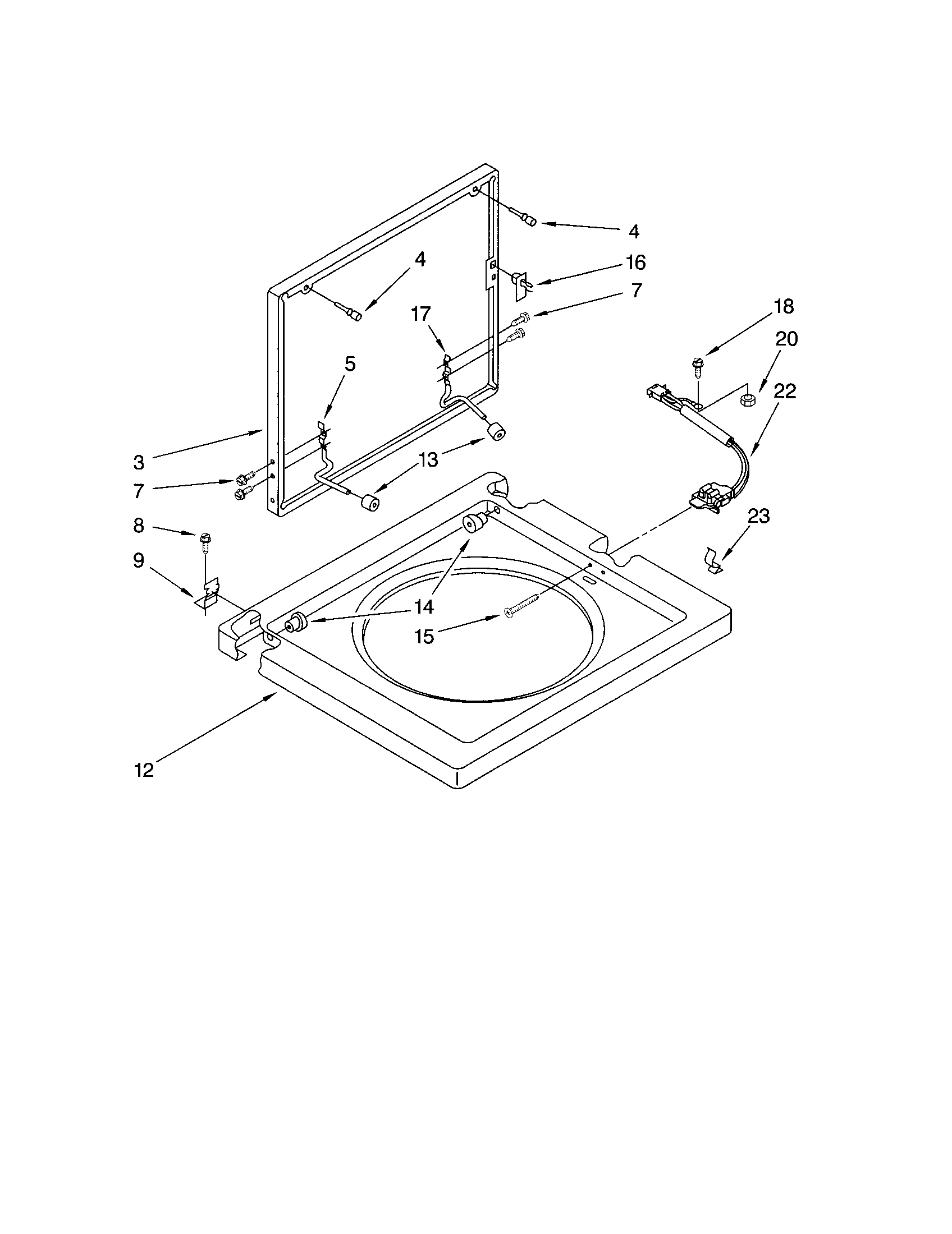 Washer top and lid