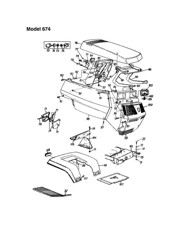 Hood - model 674