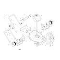 Craftsman 917378852 engine/housing/handle/wheels diagram