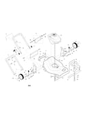 Engine/housing/handle/wheels