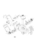 Engine/housing/handle/wheels