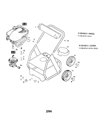 1.0 piece parts/wheel/cover