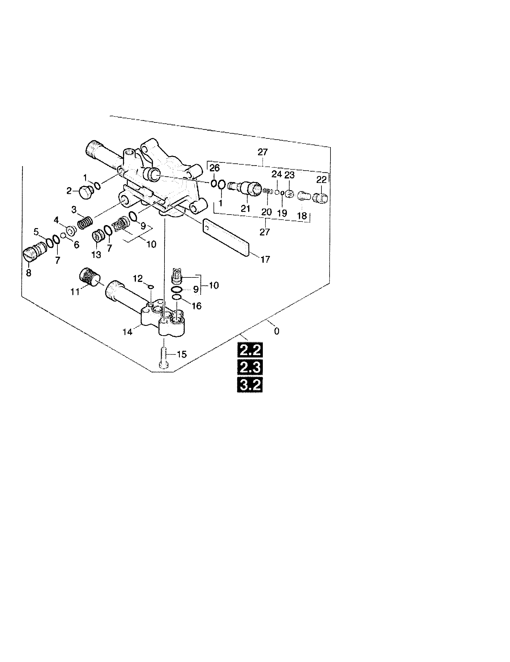 2.1 cylinder head / pump set