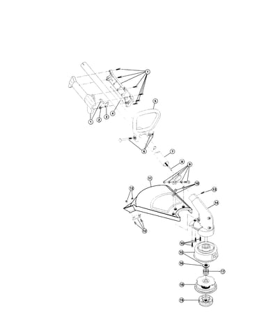 Driveshaft/blade/throttle housing