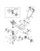 Engine/handle/tines/wheels