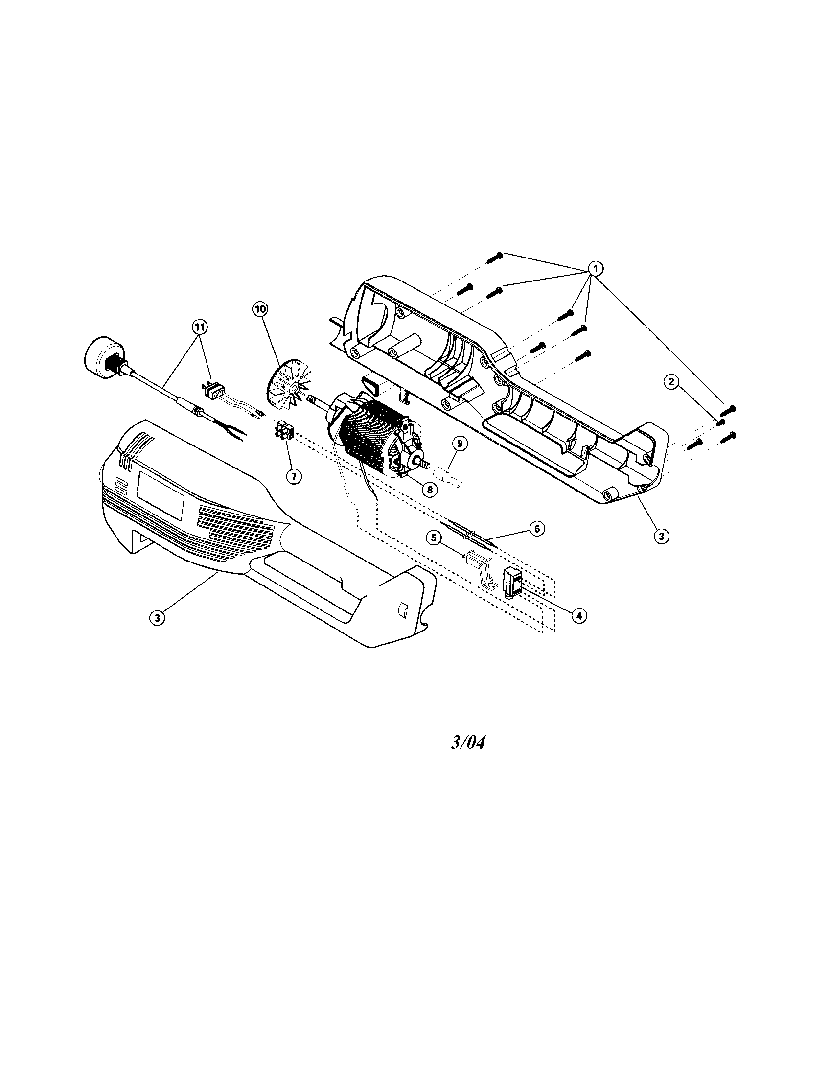 Motor housing/driver/motor