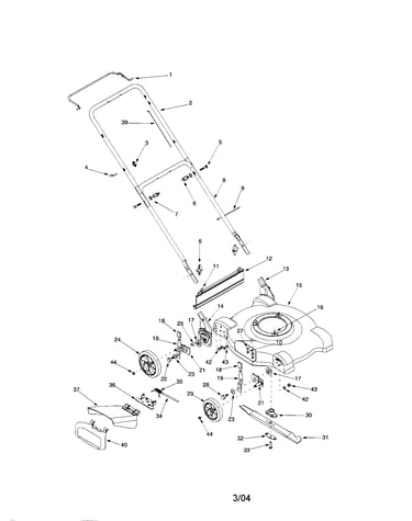 22" rotary mower