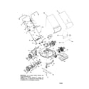 Bolens 12A-446T163 21" rear-discharge mower diagram