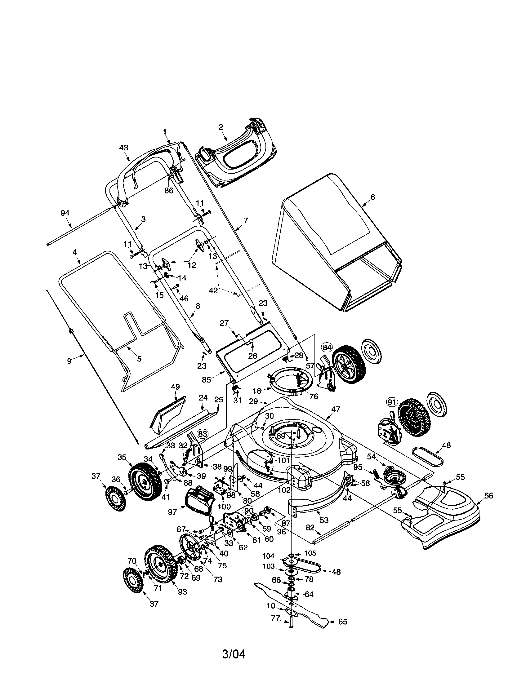 21" 3-in-1 smart-speed mower